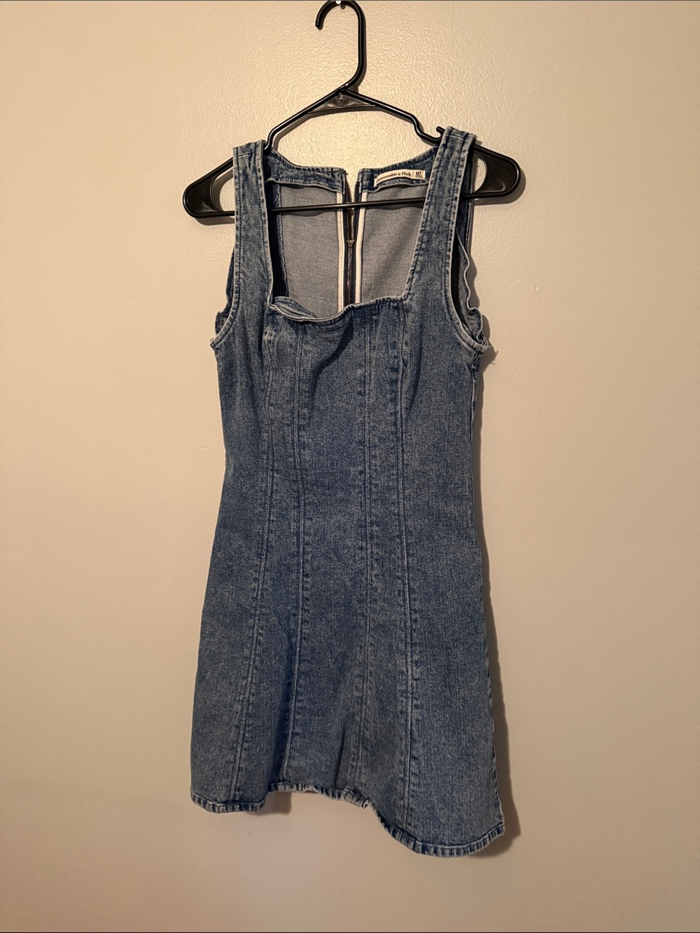 Abercrombie & Fitch Blue Denim Mini Tank Dress